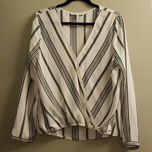 Cupcakes and Cashmere Black & White Striped Top -